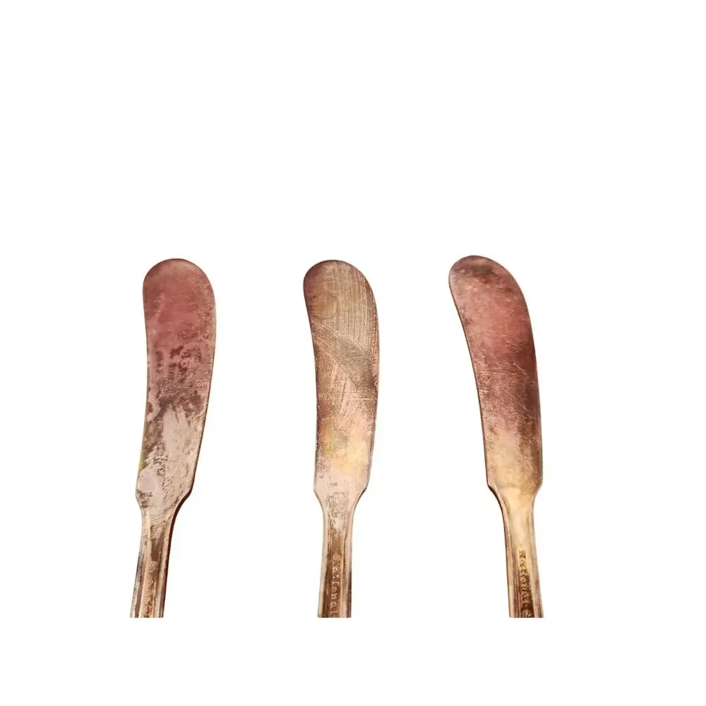 National Silver Co Calvalcade Butter Spreaders Set of 3 Silverplate 5.75